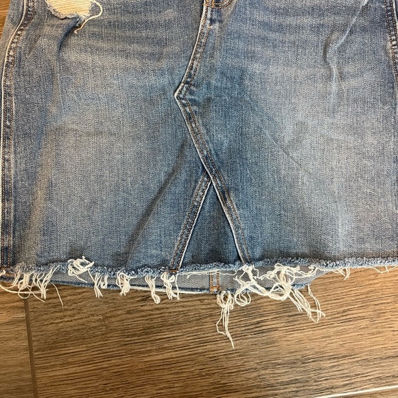 Old Navy Distressed Jean Skirt - Picture 6 of 6